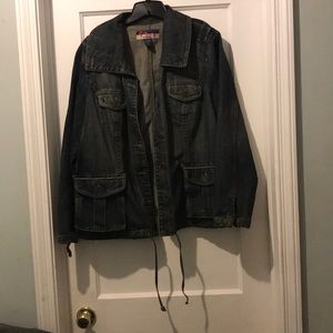 Dark blue denim jacket